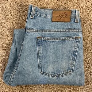 90s Vintage Bill Blass 100% Cotton Relaxed Fit Jeans 36 x 32
